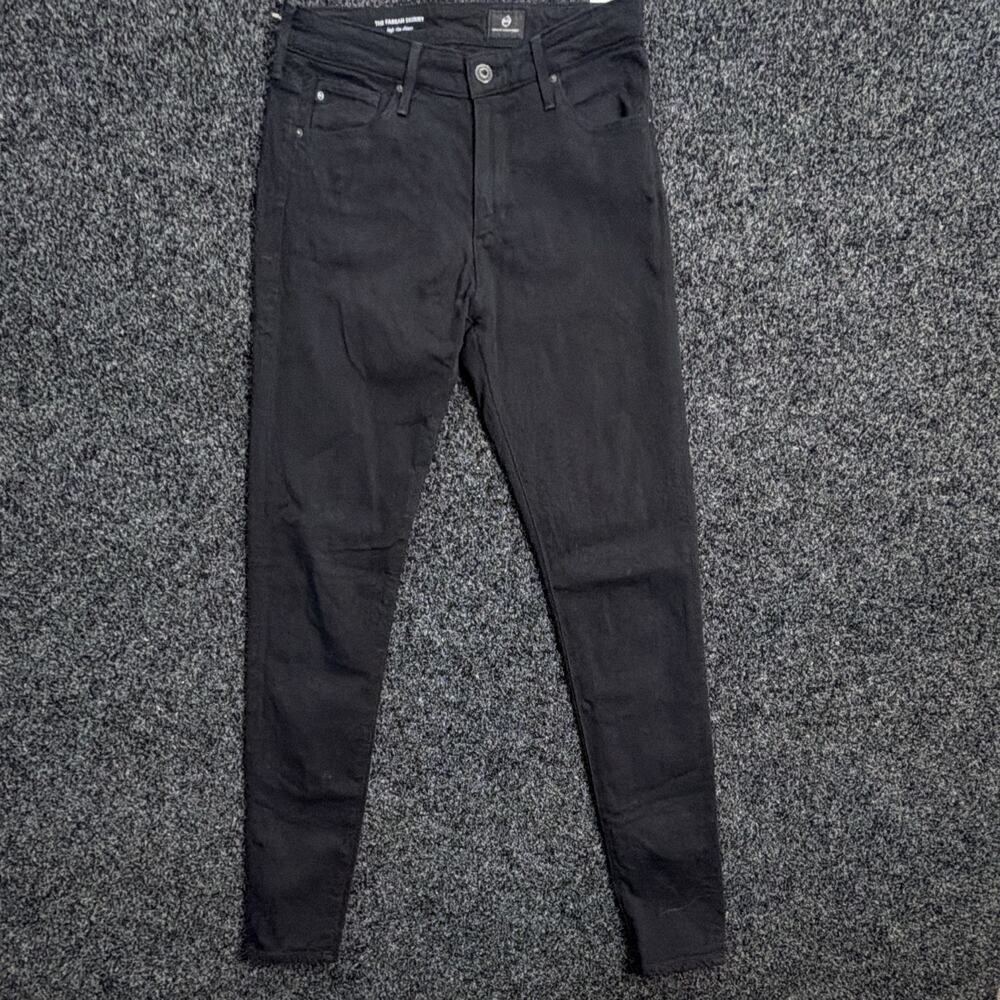 AG Adriano Goldschmied Women’s Black Skinny High Rise Jeans 27R
